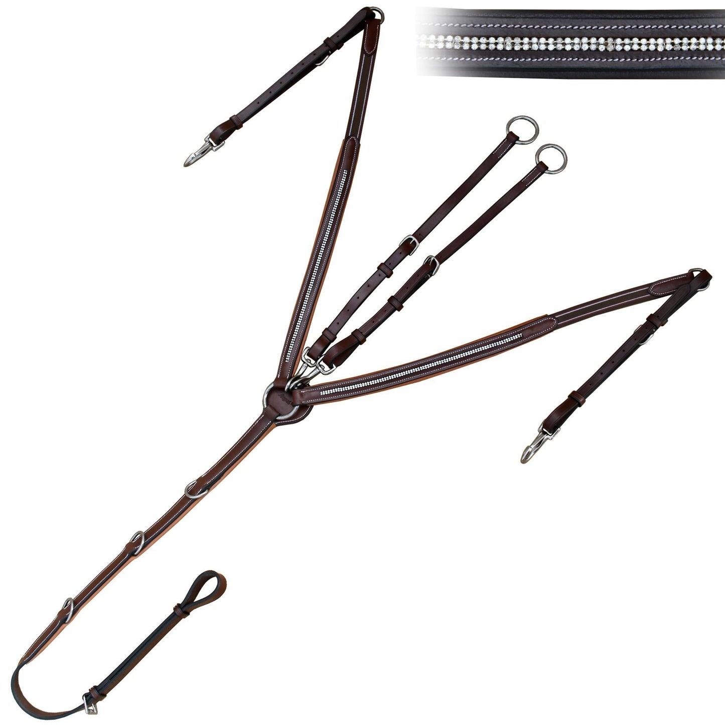 Bridles & Reins ExionPro Bling Breastplate