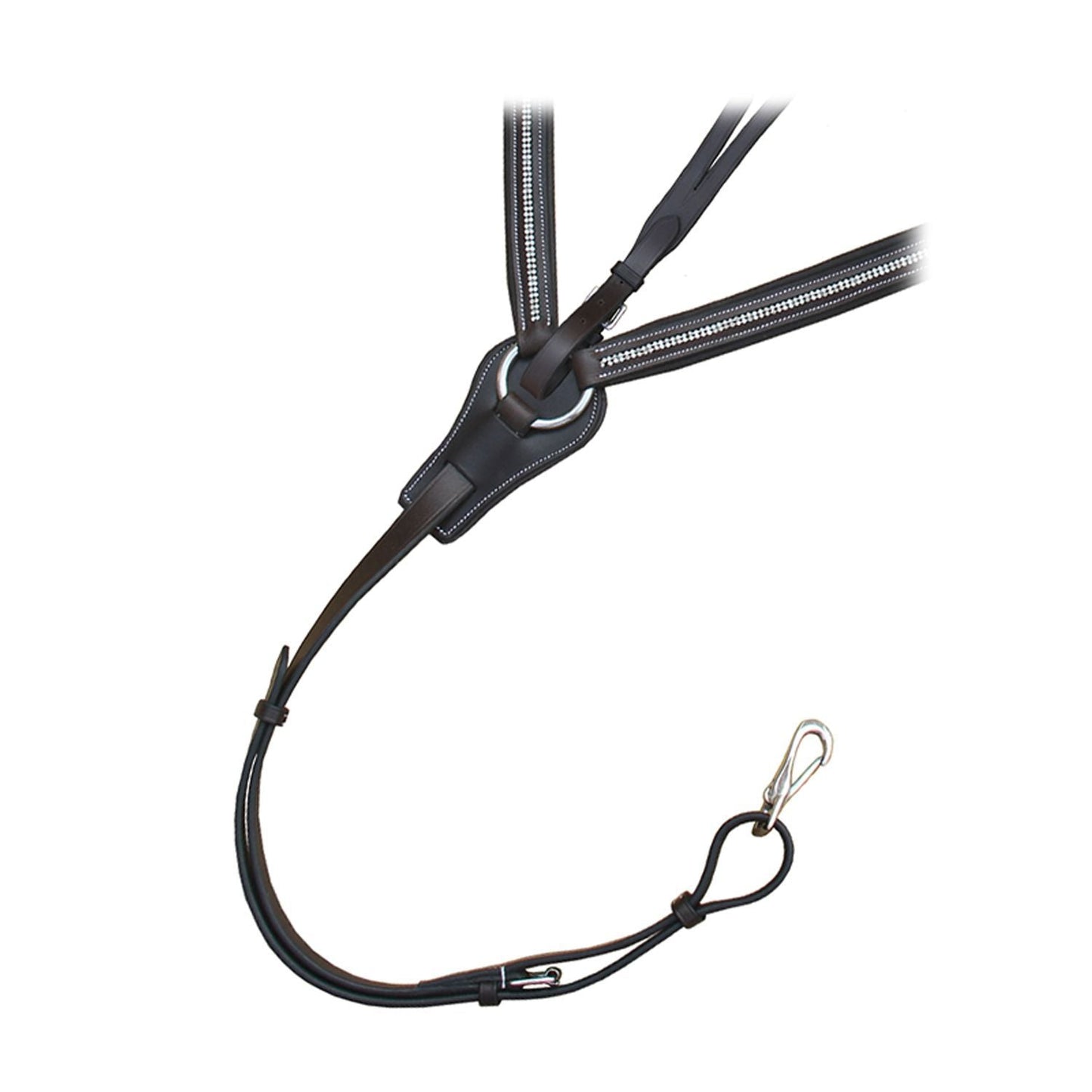 Bridles & Reins ExionPro 5 Point Bling Breastplate with Elastic & Sheepskin Padding