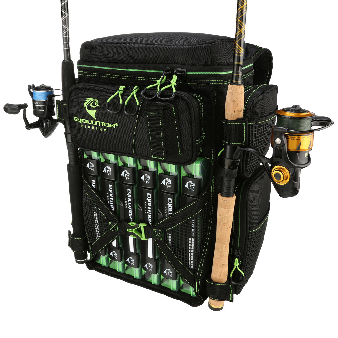 Evolution Outdoor Drift Series 3600 Tackle Backpack with Rod