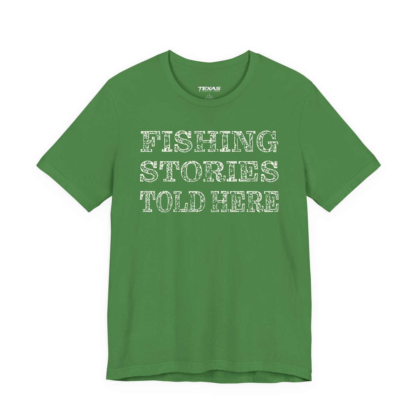 Texas Rigged Tees Fishing Stories Told Here — Unisex Cotton Tee