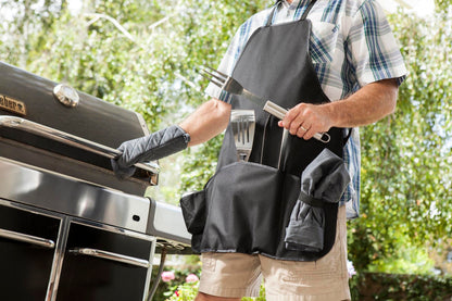 Picnic Time BBQ Apron Tote Pro Grill Set