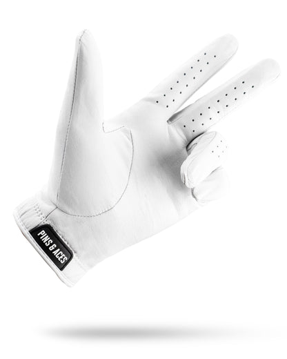 Pins and Aces Premium Tour Glove - Ghost White