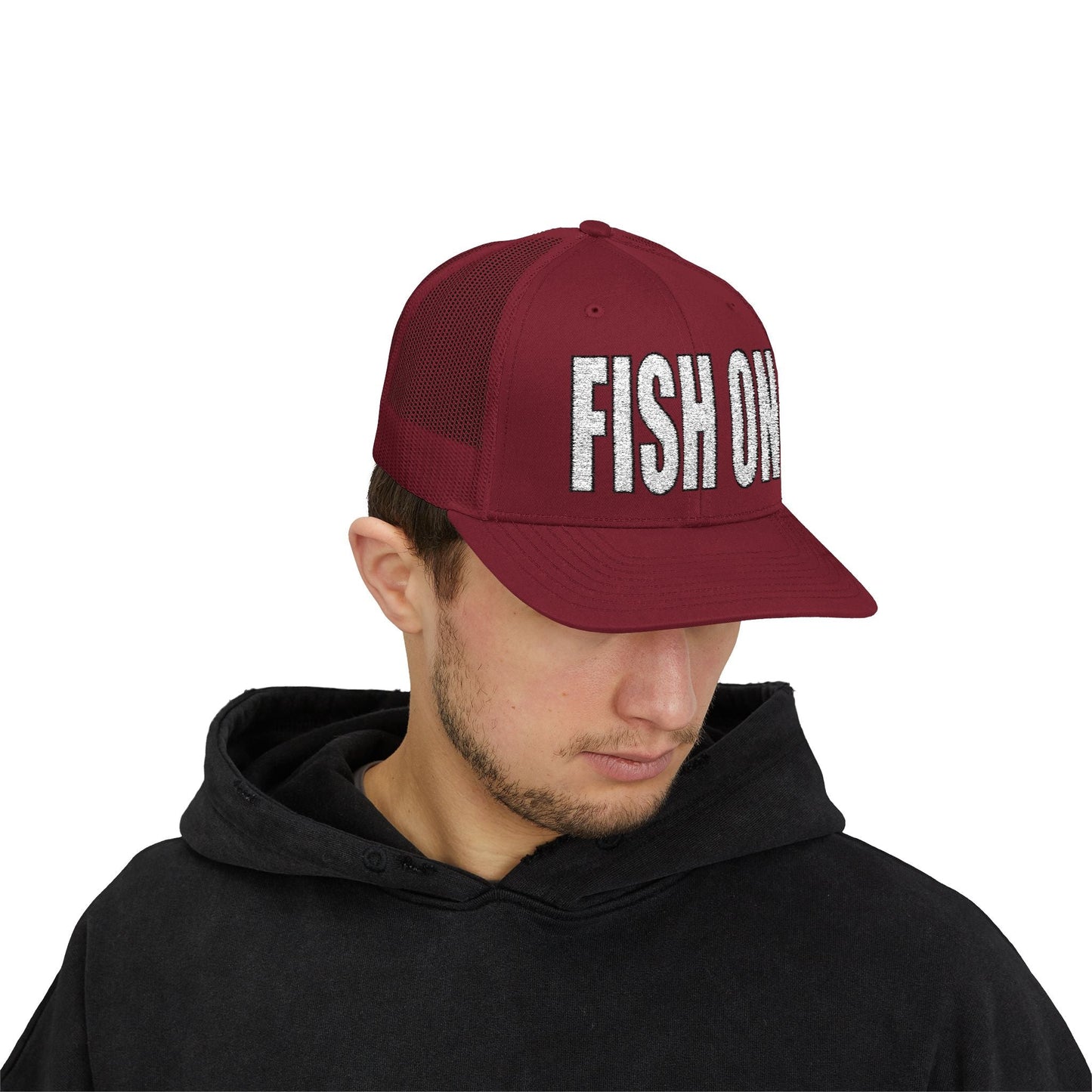 Texas Rigged Tees FISH ON — Embroidered Baseball Cap