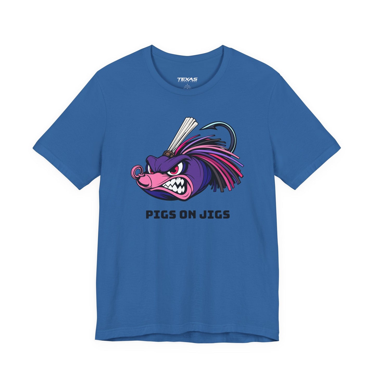 Texas Rigged Tees Pigs on Jigs — Unisex Cotton Tee