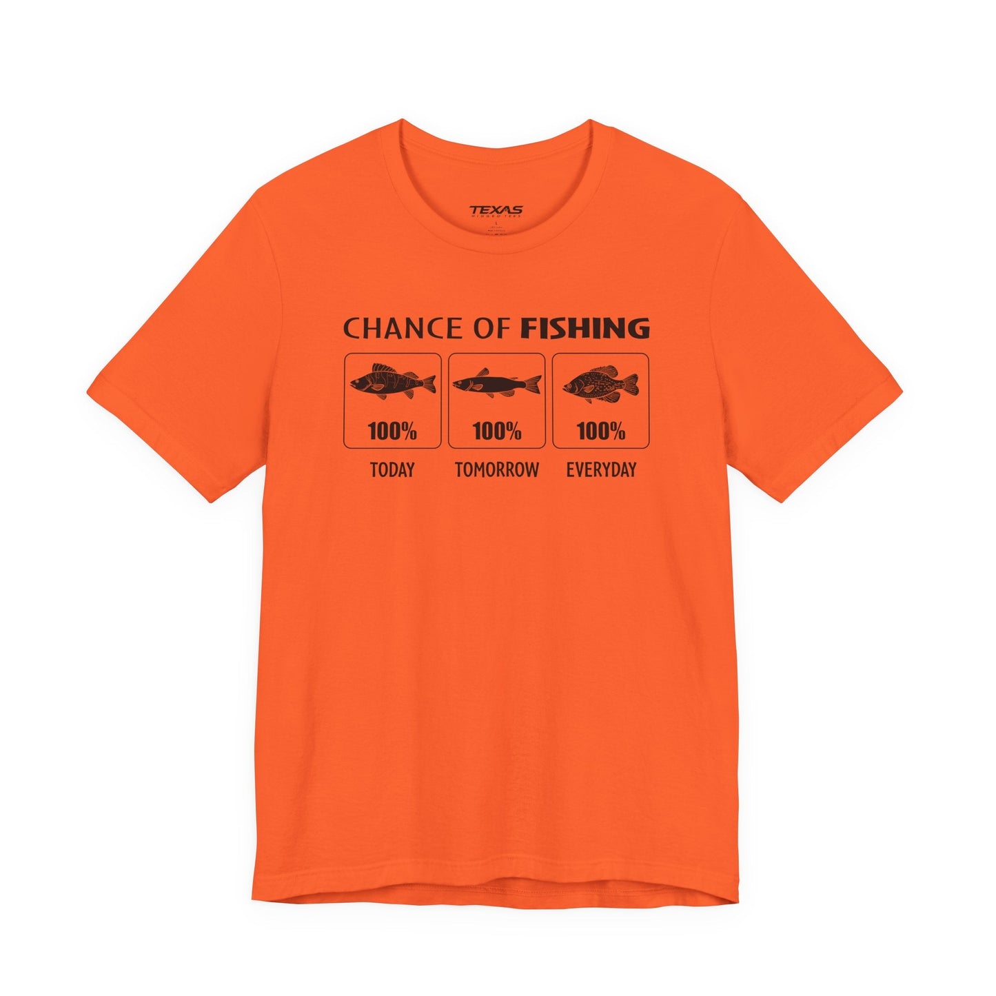 Texas Rigged Tees Chance of Fishing — Unisex Cotton Tee