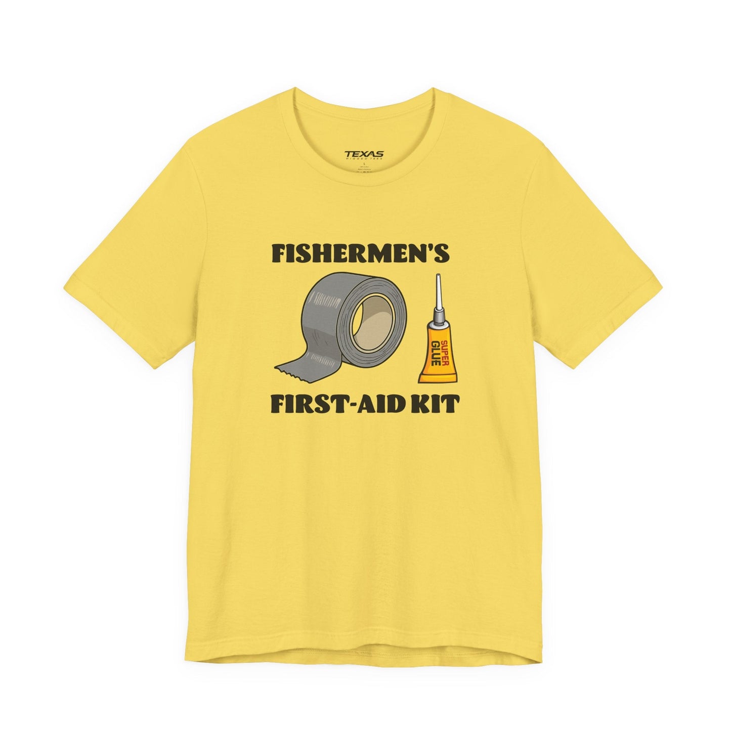 Texas Rigged Tees Fishermen’s First-Aid Kit — Unisex Cotton Tee