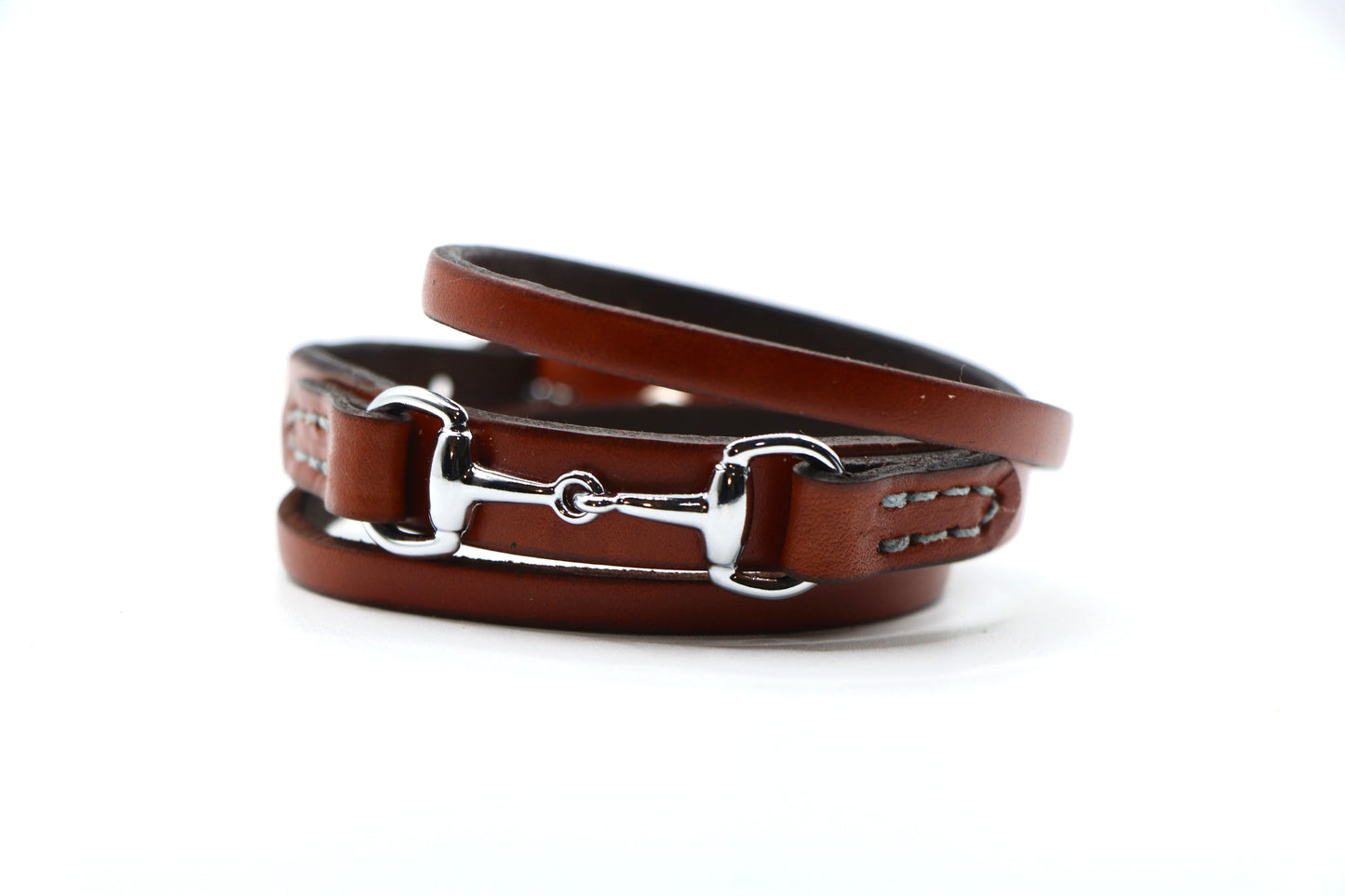 Remarkable Leather Goods GHC Double Wrap Bit Bracelet