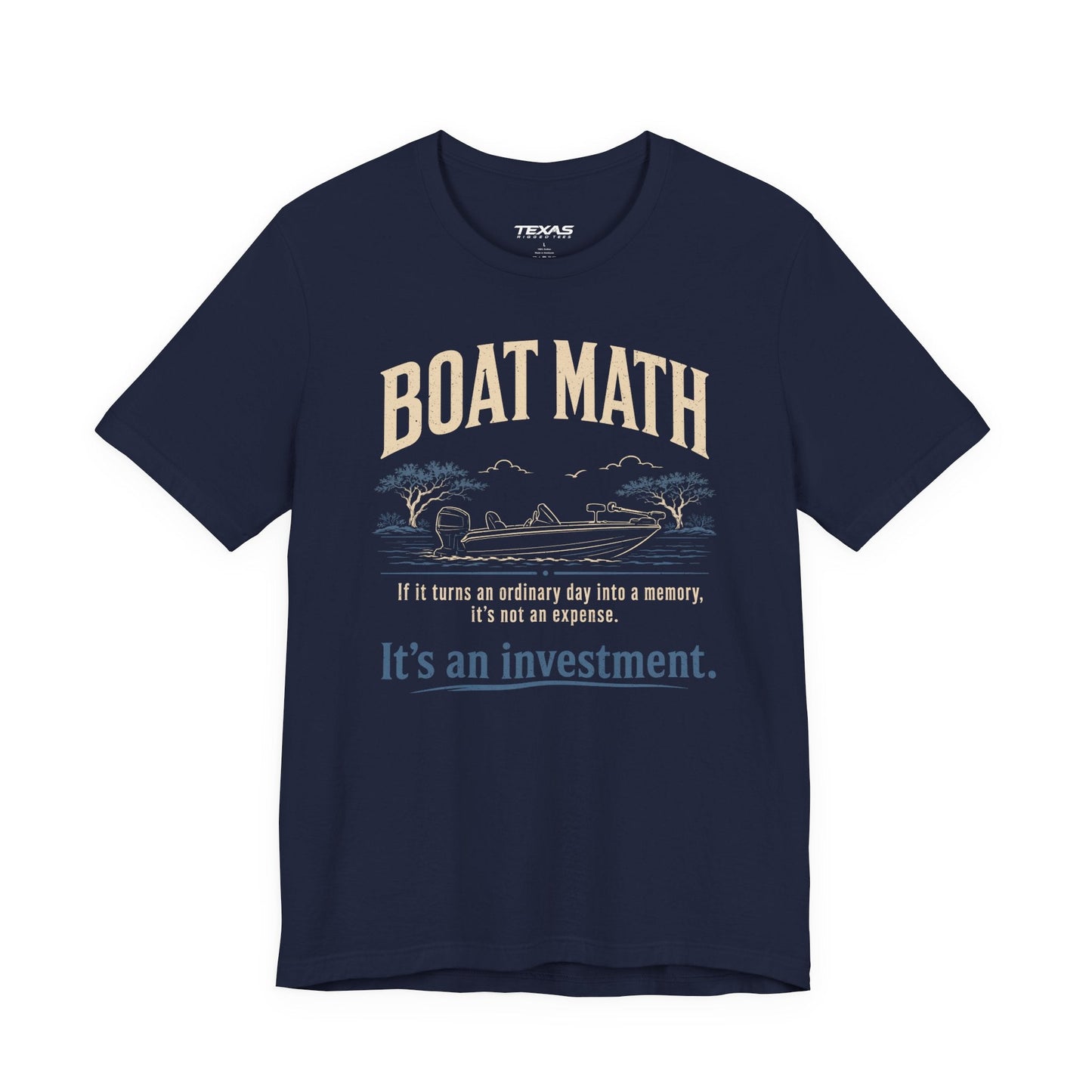 Texas Rigged Tees Boat Math — Unisex Cotton Tee