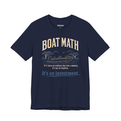 Texas Rigged Tees Boat Math — Unisex Cotton Tee