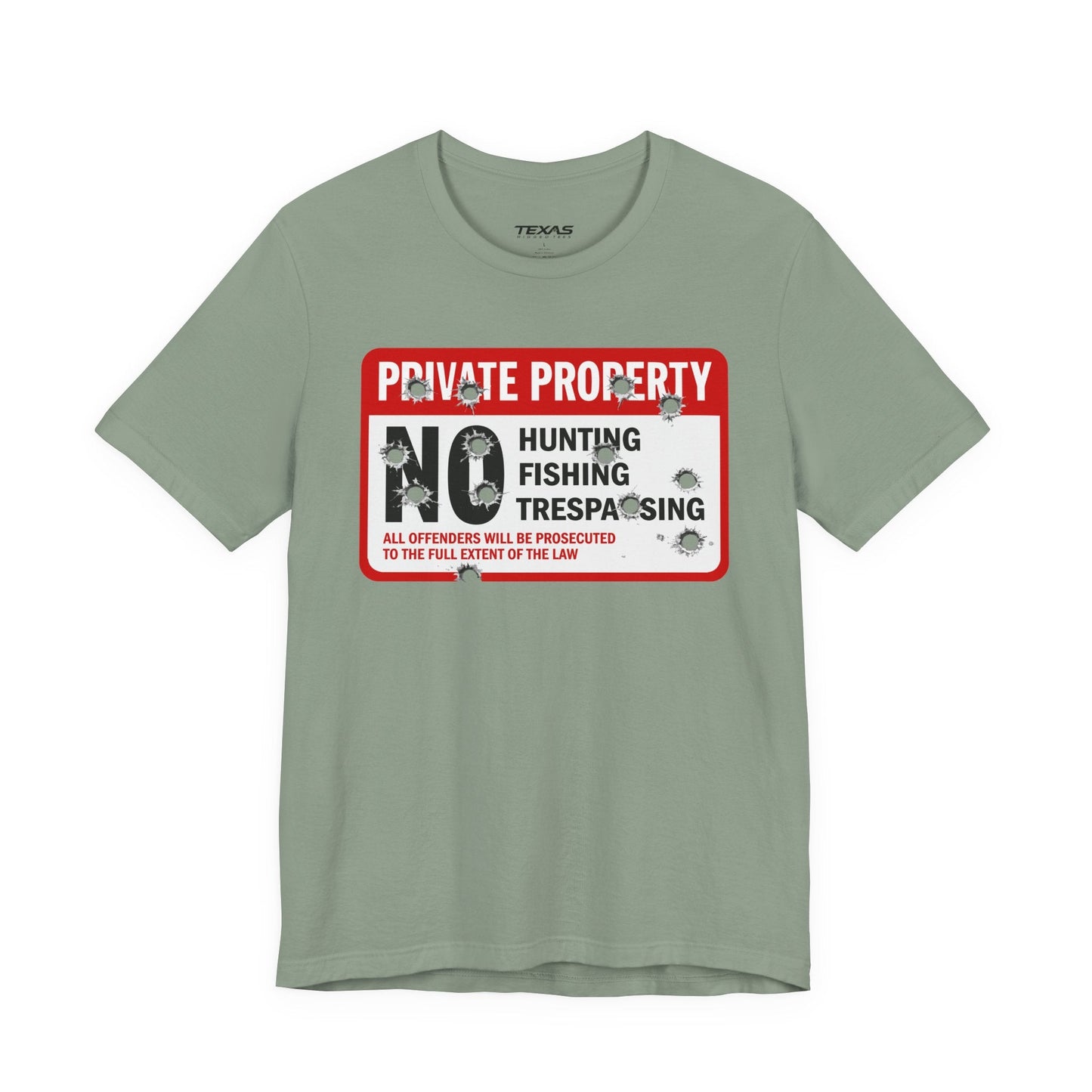 Texas Rigged Tees Private Property — Unisex Cotton Tee