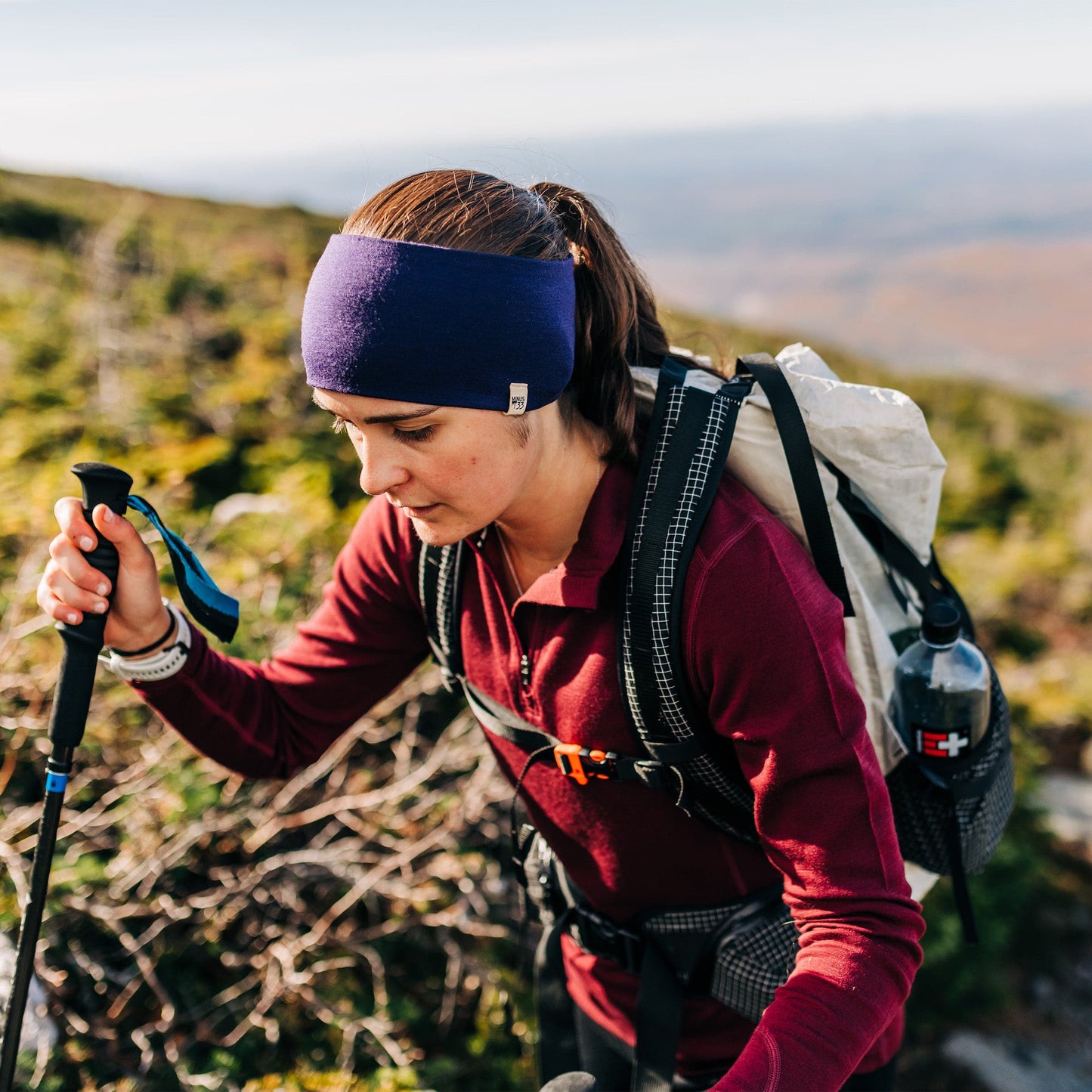 Minus33 Midweight - Reversible Headband 100% Merino Wool