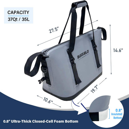 Buffalo Gear 37QT Fish Cooler Bag With Seamless Insulation