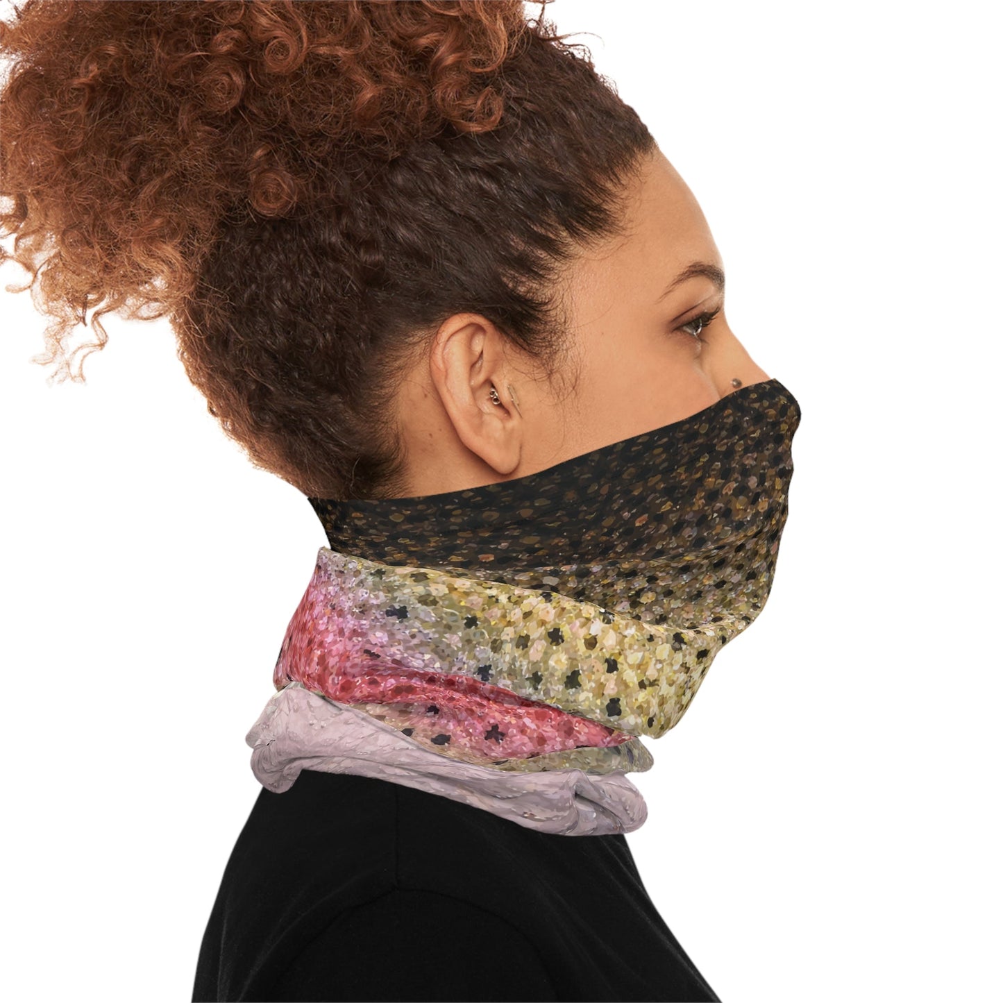 Texas Rigged Tees Rainbow Trout — Unisex Neck Gaiter (SPF 50+)