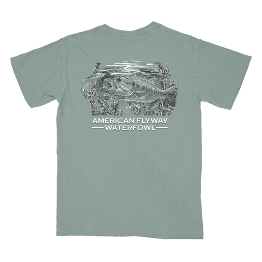 American Flyway Waterfowl Bass Fishing Light Green with Pocket