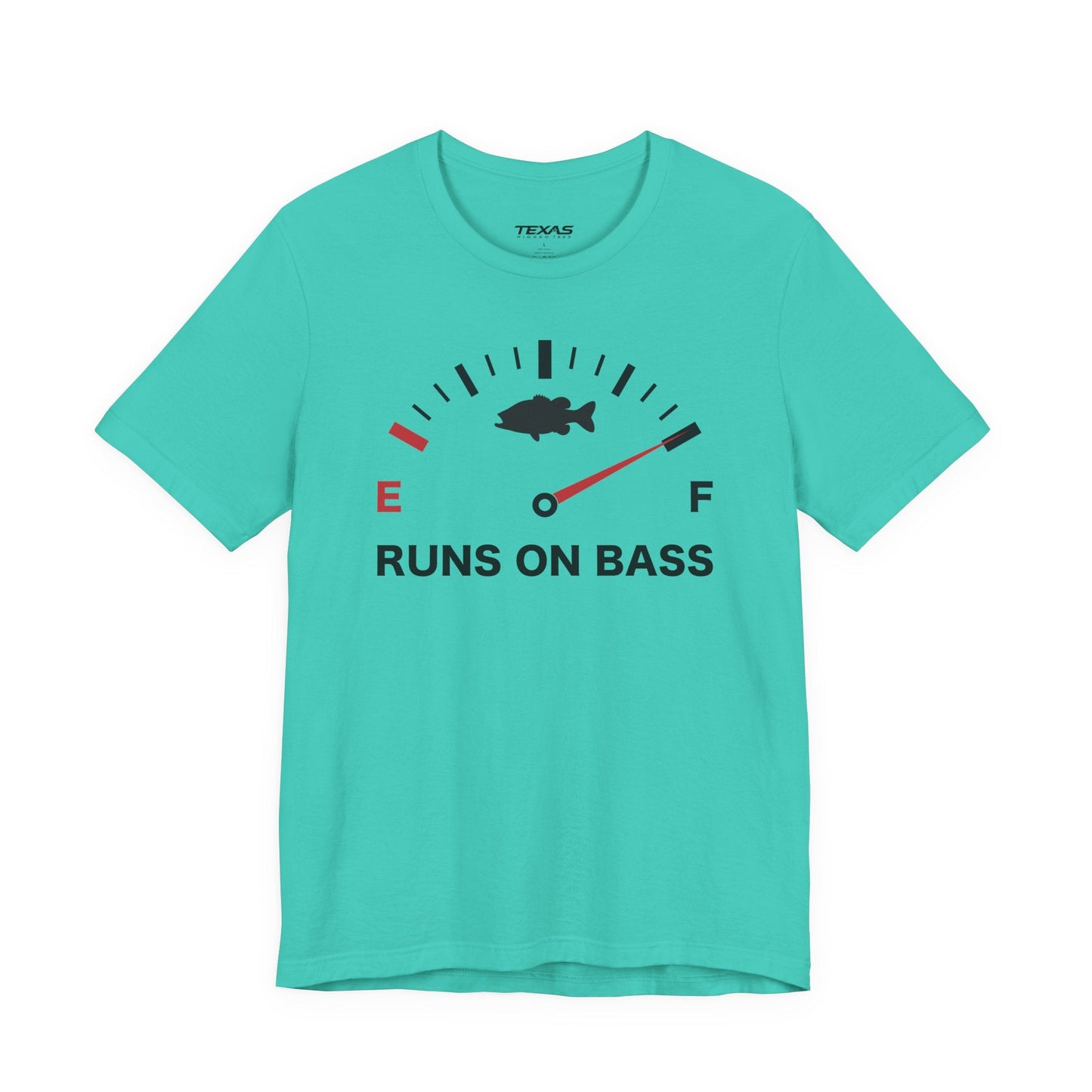 Texas Rigged Tees Runs on Bass — Unisex Cotton Tee
