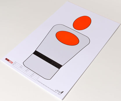 EZ2C Targets #8: Silhouette 11”x17” Paper Shooting Targets for Range USA MADE