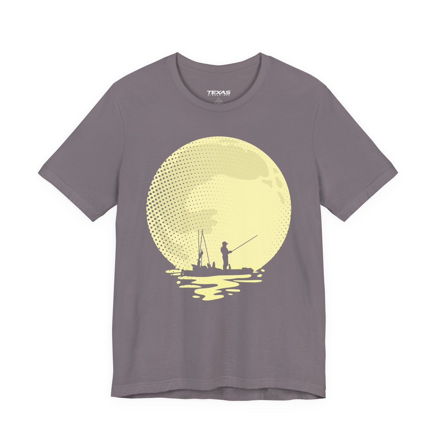 Texas Rigged Tees Full Moon Fishing (Kayak Edition) — Unisex Cotton Tee