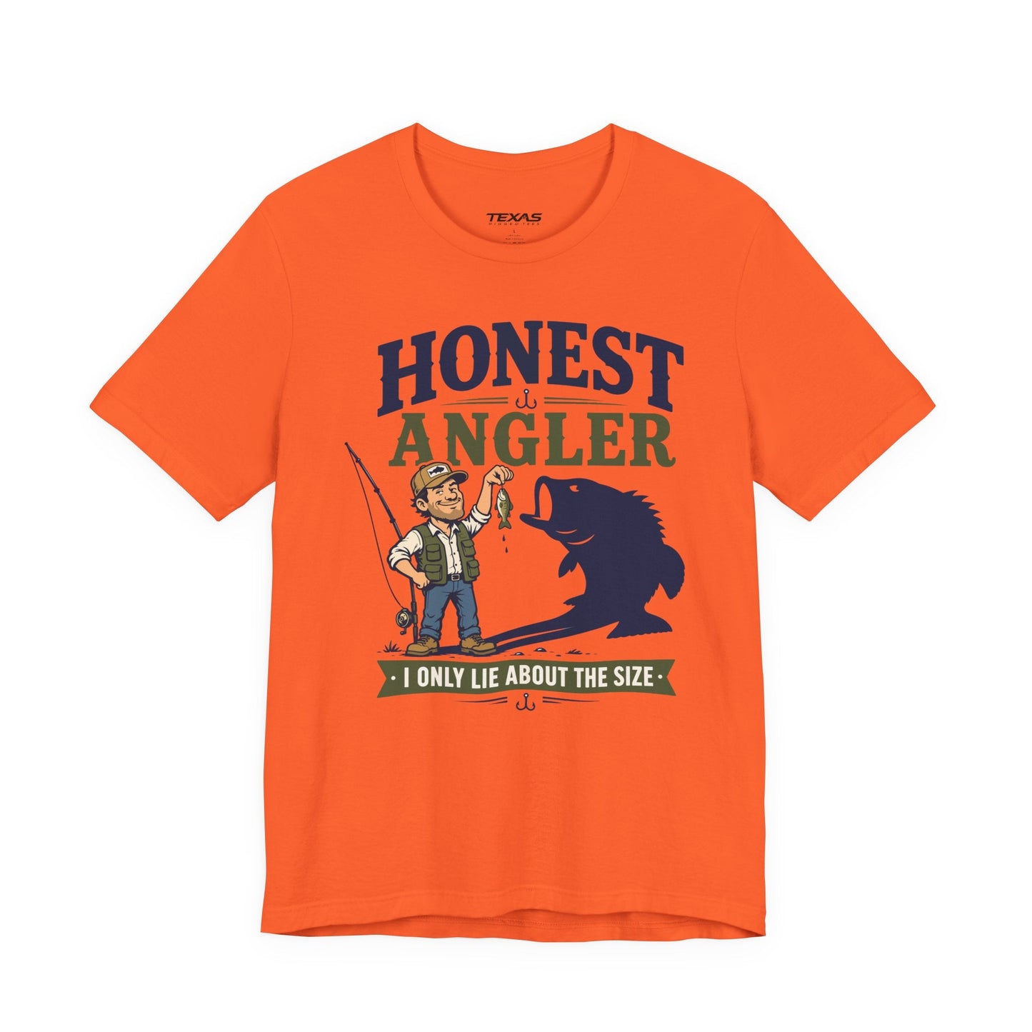 Texas Rigged Tees Honest Angler — Unisex Cotton Tee