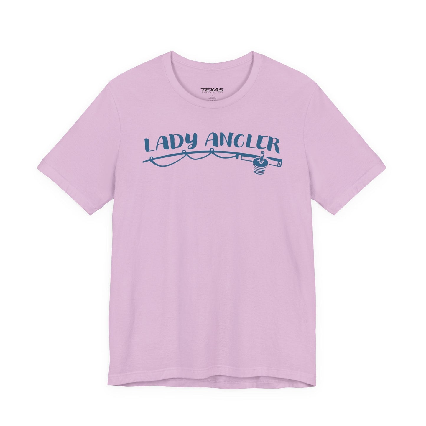 Texas Rigged Tees Lady Angler — Unisex Cotton Tee
