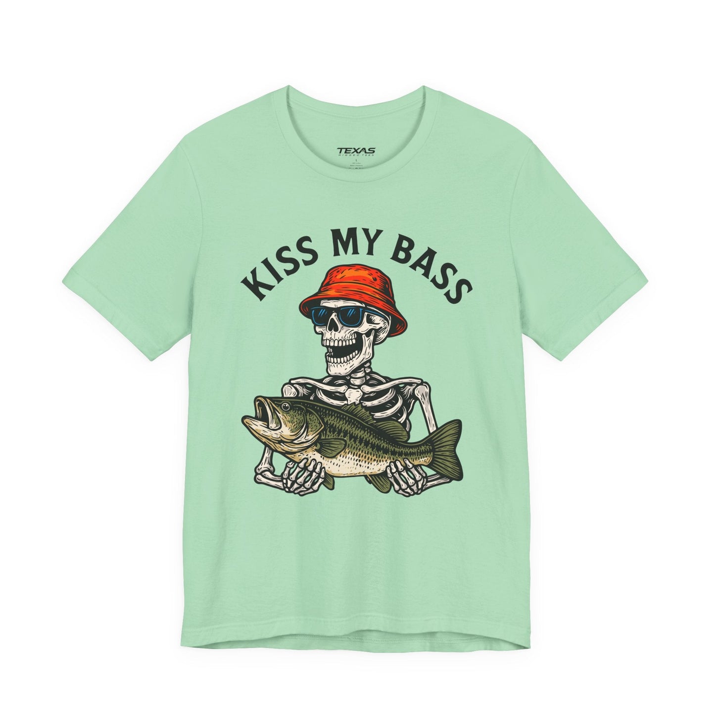 Texas Rigged Tees Kiss My Bass — Unisex Cotton Tee