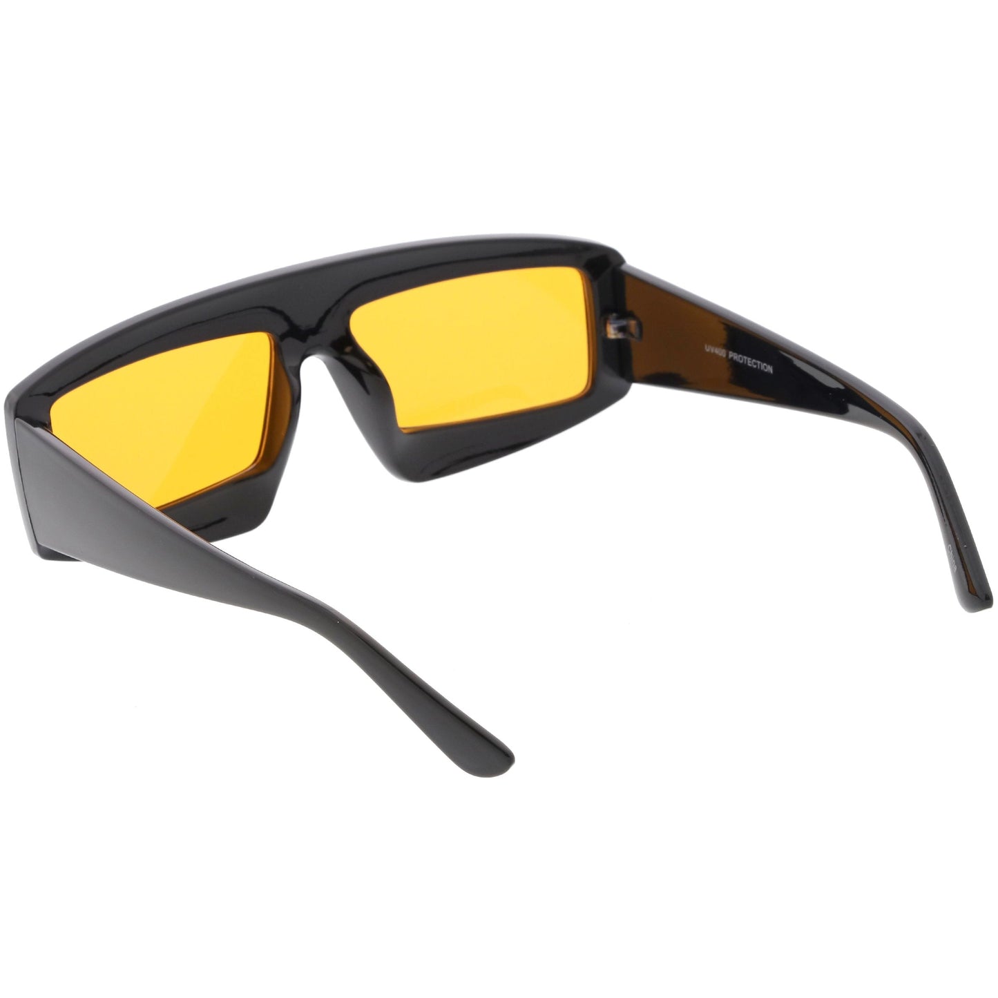 zeroUV Retro Modern Rectangle Flat Lens Color Tinted Sunglasses C747