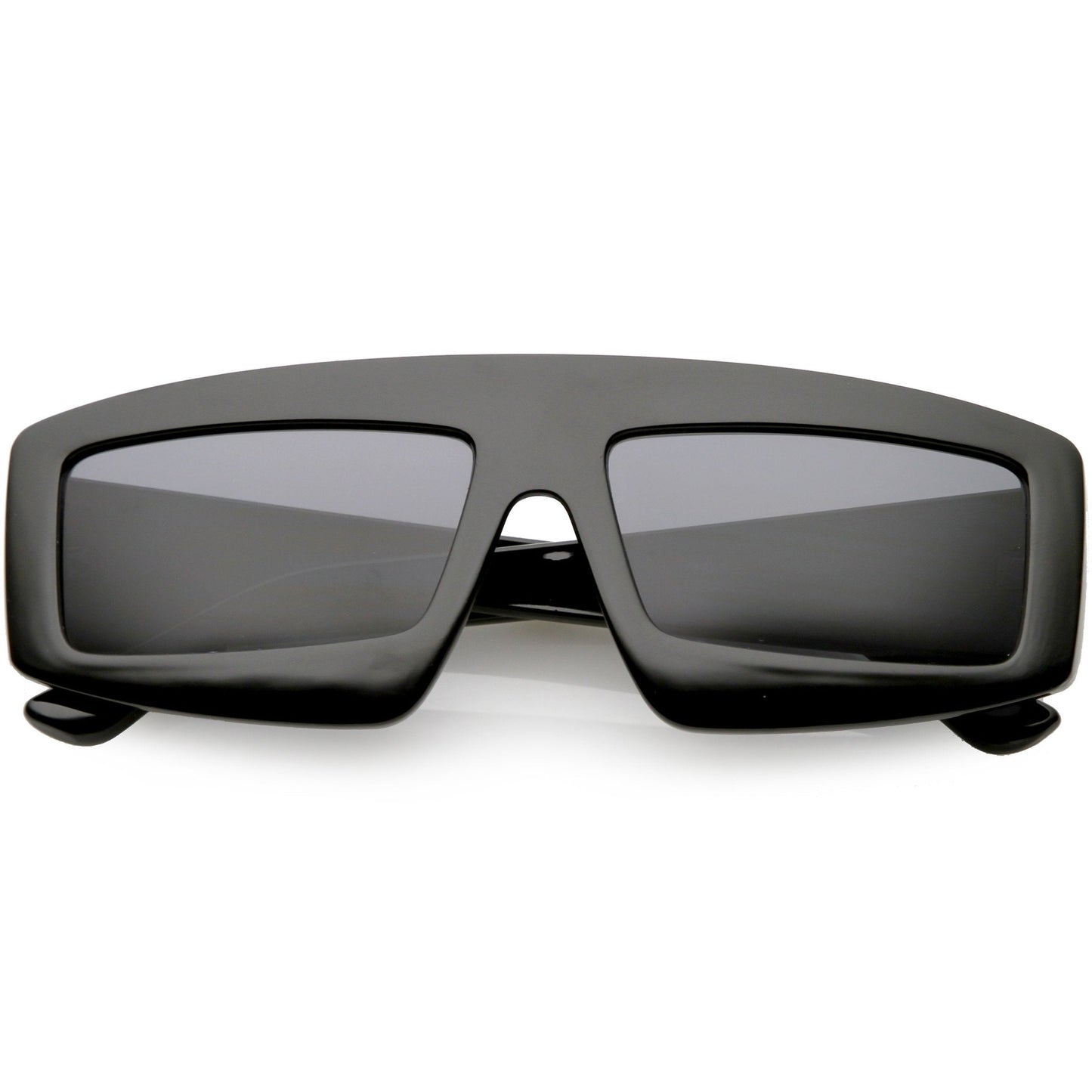 zeroUV Futuristic Retro Rectangle Block Flat Lens Sunglasses C752