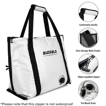 Buffalo Gear 37QT Fish Cooler Bag With Flat Bottom