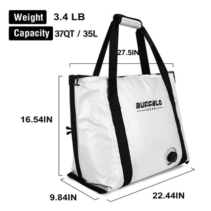 Buffalo Gear 37QT Fish Cooler Bag With Flat Bottom