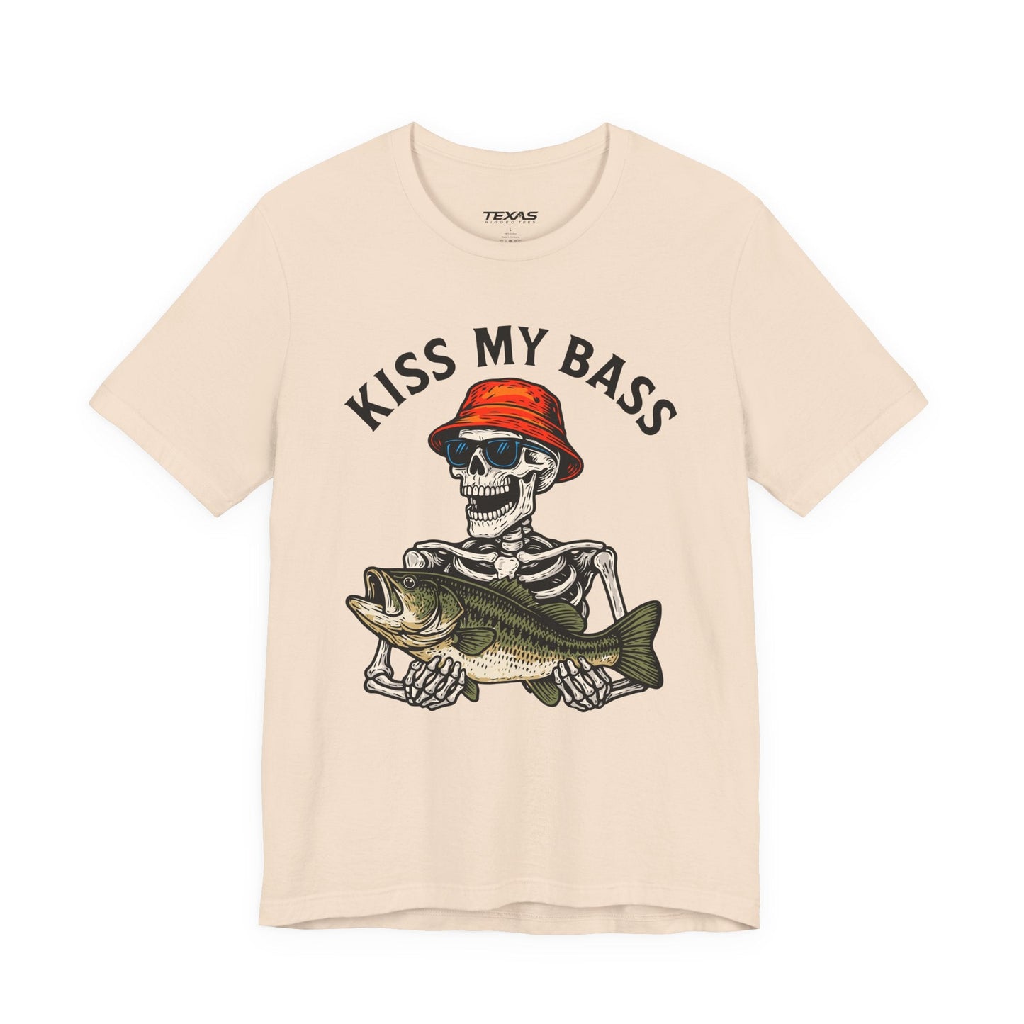 Texas Rigged Tees Kiss My Bass — Unisex Cotton Tee