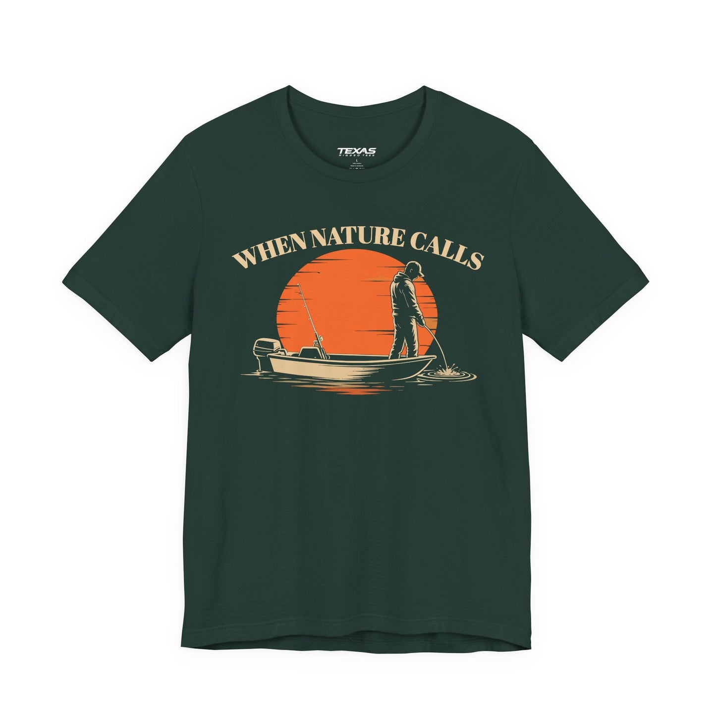 Texas Rigged Tees When Nature Calls — Unisex Cotton Tee