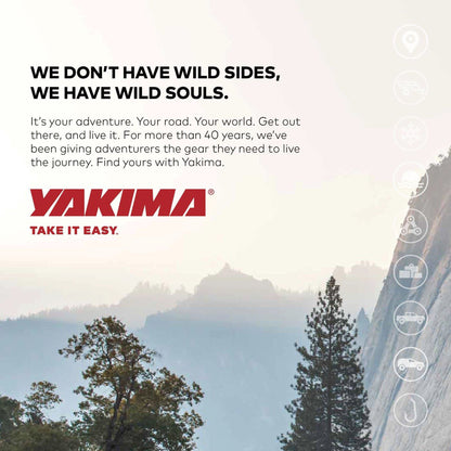 Yakima FreshTrack 4 Universal Car Roof Top Mount Ski and Snowboard Rack, Black