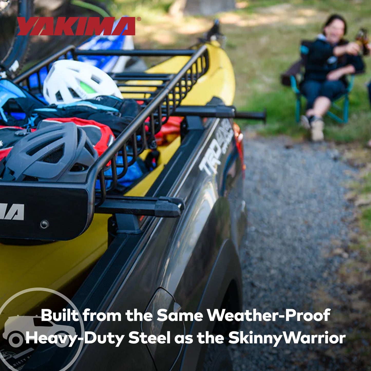Yakima SkinnyWarrior 16 Inch Extension for SkinnyWarrior Cargo Basket, Black