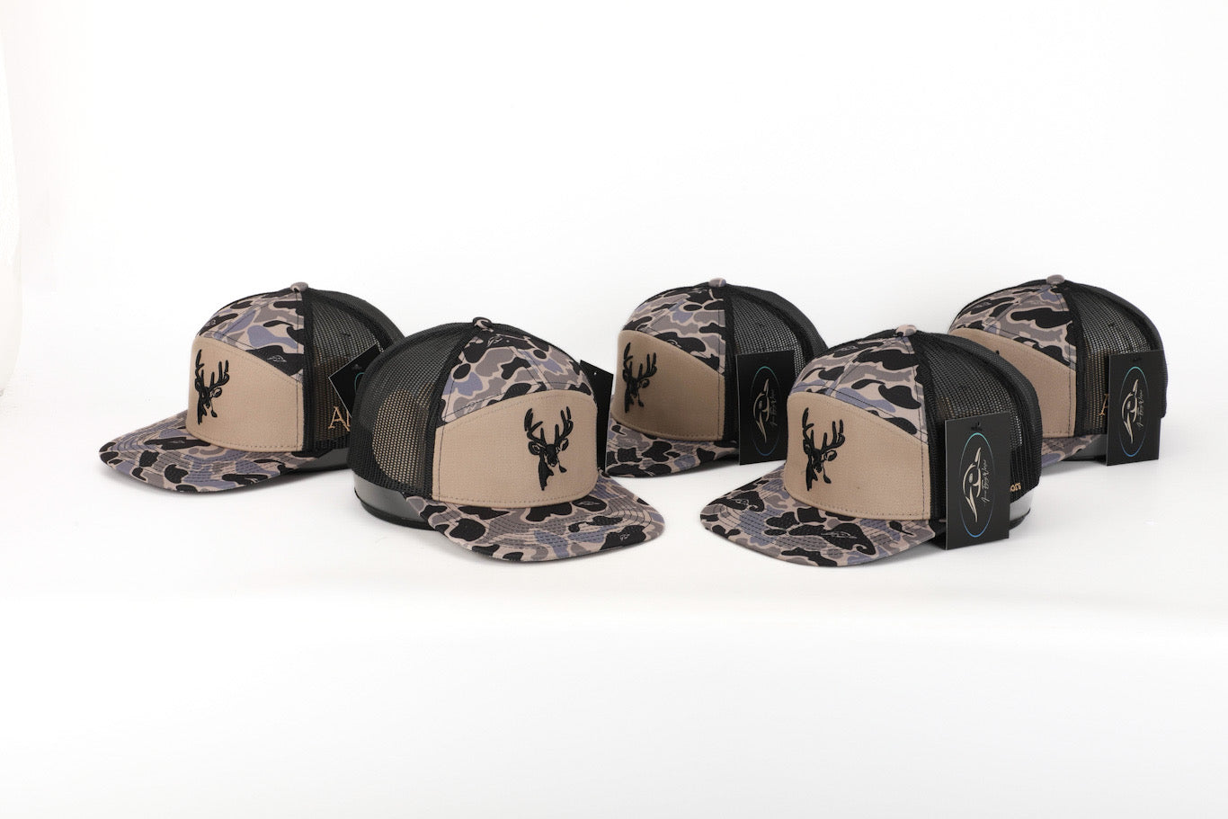 AF Waterfowl Deer 7 Panel Hardwoods II AFW Style w- 3 D Puff and Black Mesh