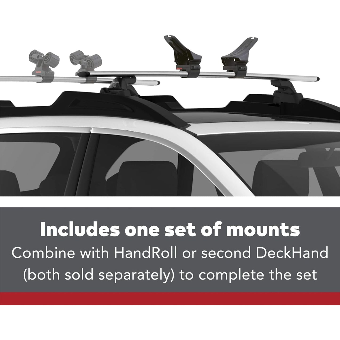 Yakima Premium DeckHand Vehicle Roof Rack Saddle Mount for Kayak or Small Boat