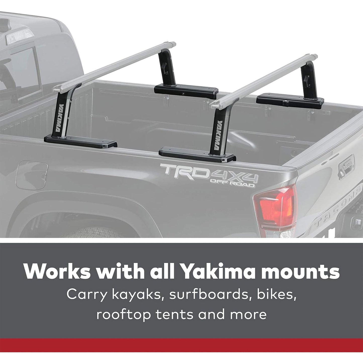 Yakima OutPost HD (Towers Only) Mid Height Heavy Duty Truck Bed Rack, Black