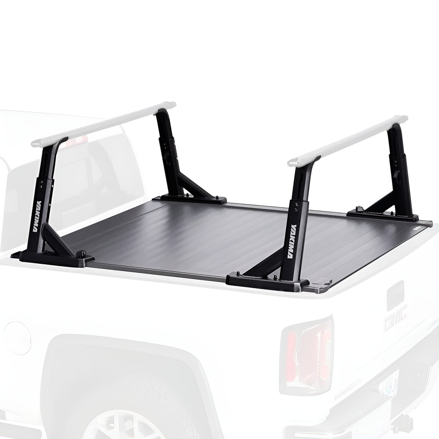 Yakima Aluminum OverHaul HD Towers with Tonneau Kit Mounting Hardware, Black