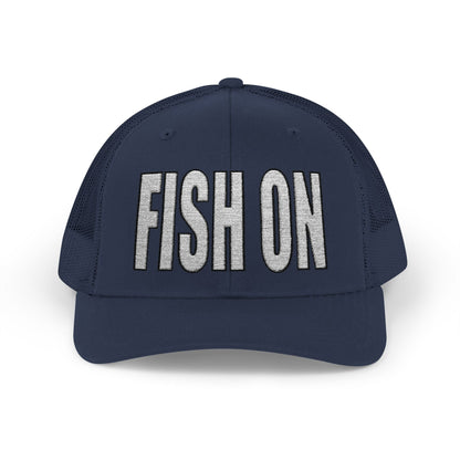 Texas Rigged Tees FISH ON — Embroidered Baseball Cap
