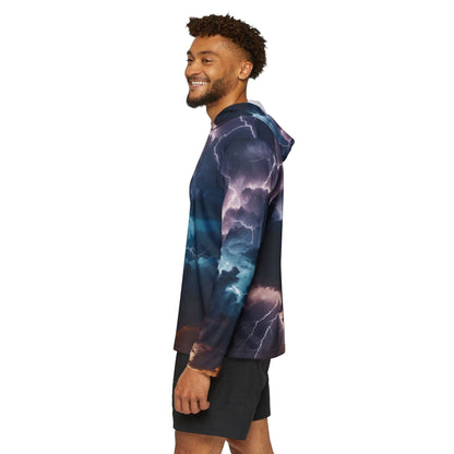 Texas Rigged Tees Lightning — Unisex Fishing Pullover Hoodie (SPF 50+)