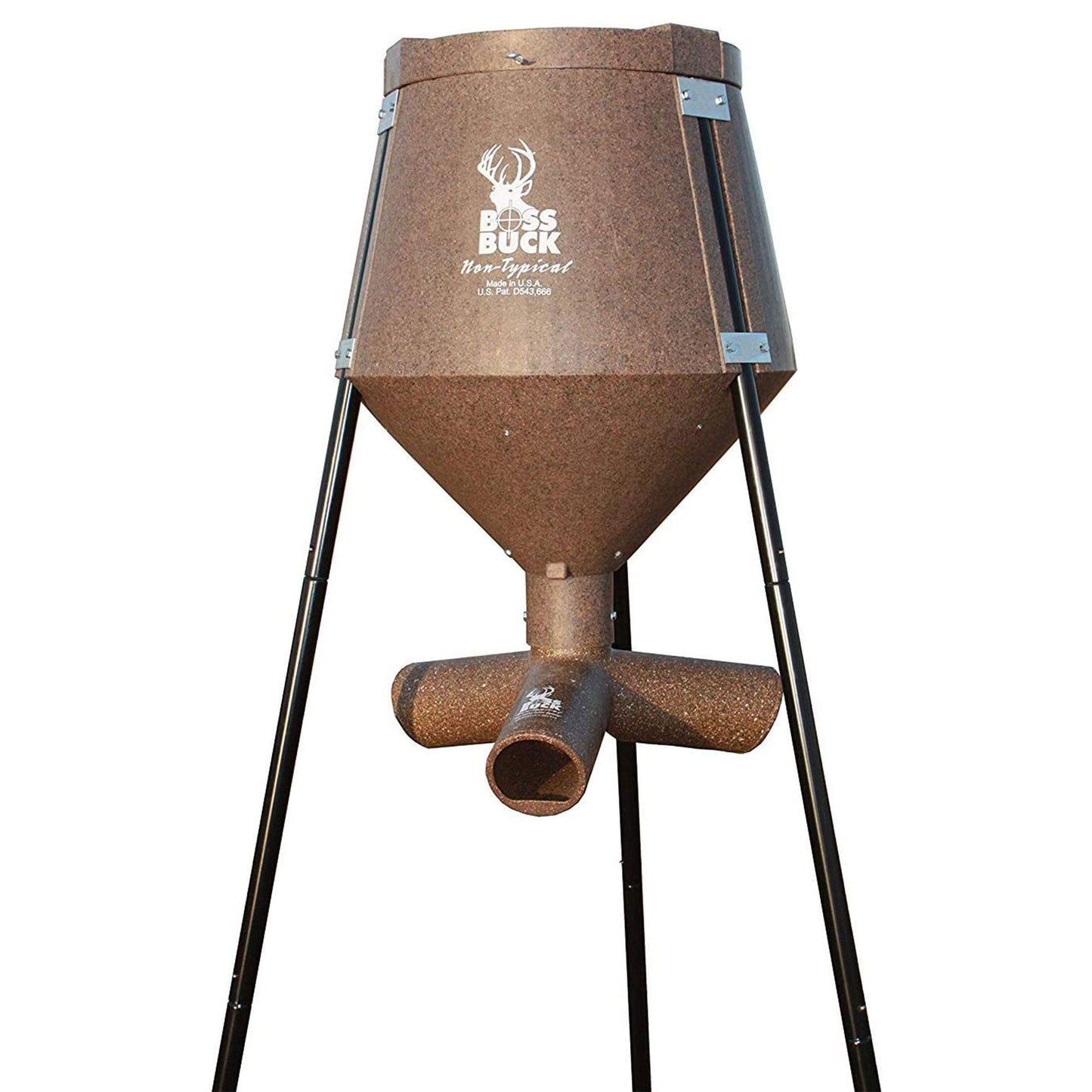 Boss Buck Gravity Fed Tripod Game Deer Corn and Protein Pellet Feeder (3 Pack)