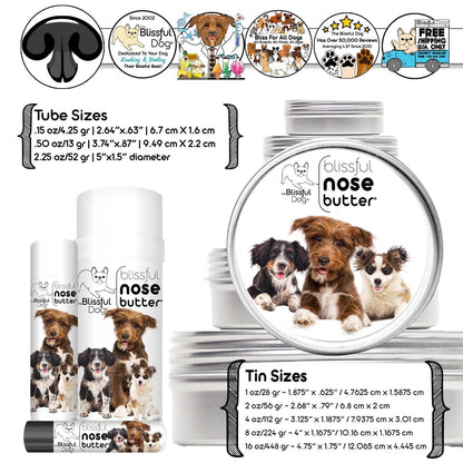 The Blissful Dog 3 Cute Puppies Nose Butter
