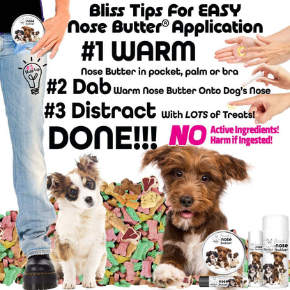 The Blissful Dog 3 Cute Puppies Nose Butter