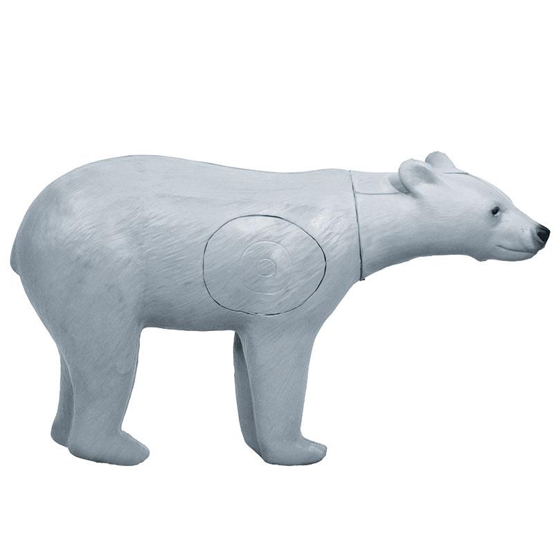 BIGshot Archery Real Wild 3D Walking Bear White Archery Target with EZ Pull Foam