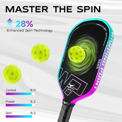 Warping Point Neon Pickleball Paddle - Gen 3