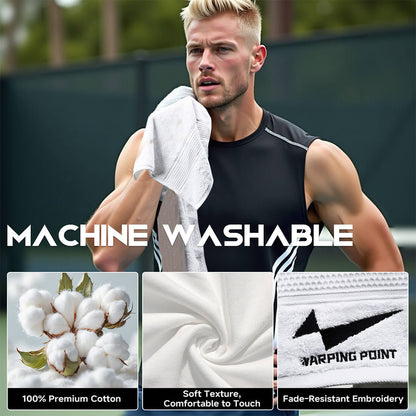 Warping Point Pickleball Towel - White