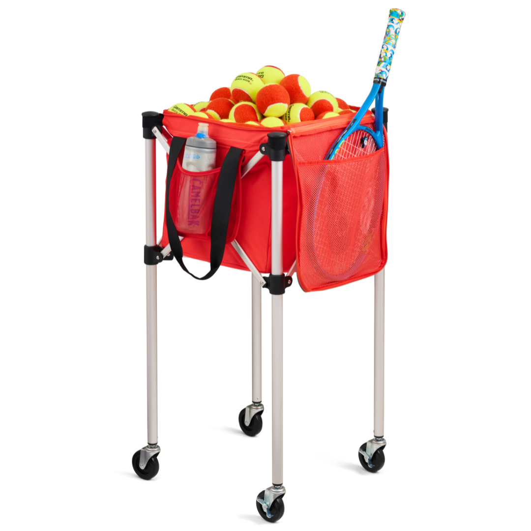 Racket Pets Ball Tote - Orange Replacement Bag for Tennis and Pickleball Pro Teaching Cart