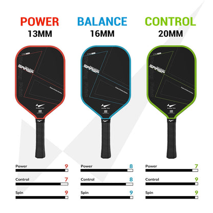 Warping Point Grasp Pickleball Paddle - 20mm