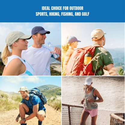 Panther Vision POWERCAP ICE Cooling Baseball Hat – Instant Cooling Relief with Reusable Ice Packs, UPF 50 UV Sun Protection, Lightweight & Breathable for Hot Weather