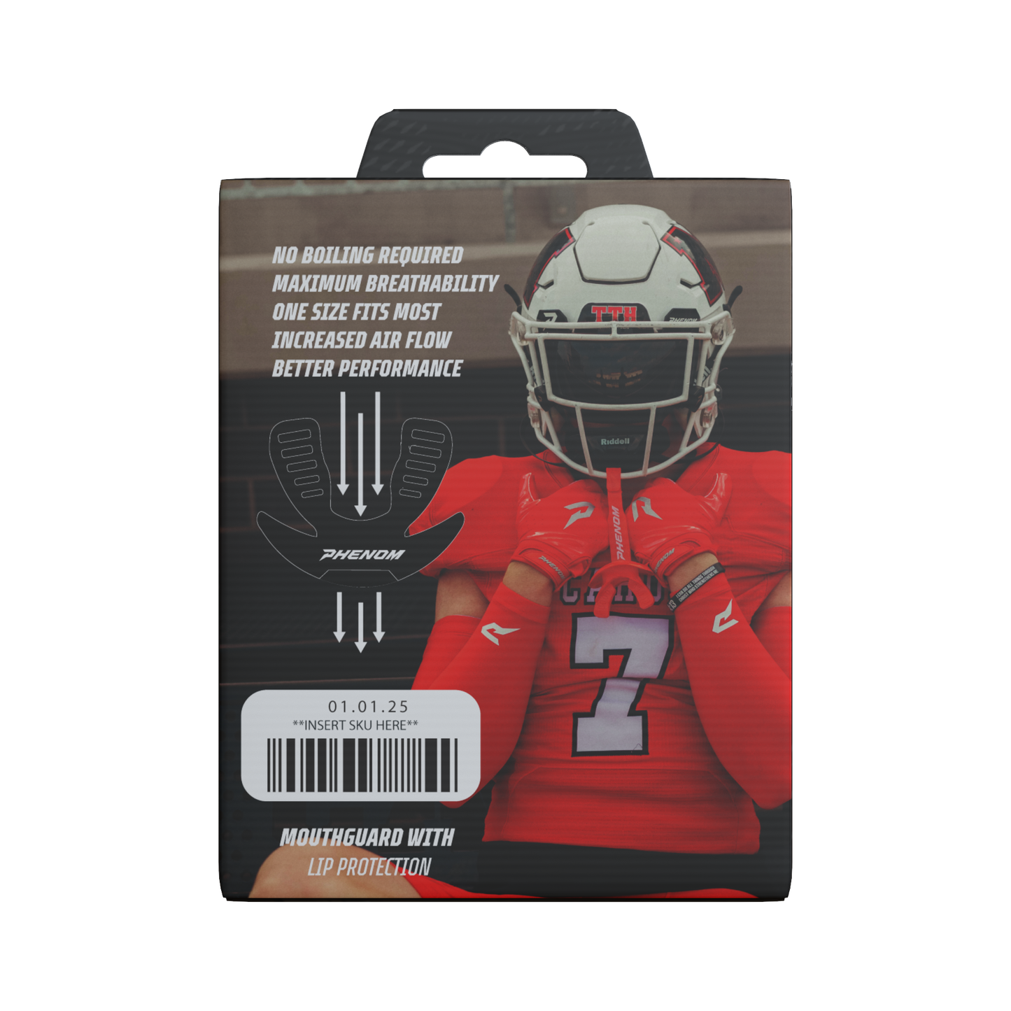 Phenom Elite Hexa-Flow™ 4.0 Football Mouthguard – Team Color Edition (Adult & Youth)