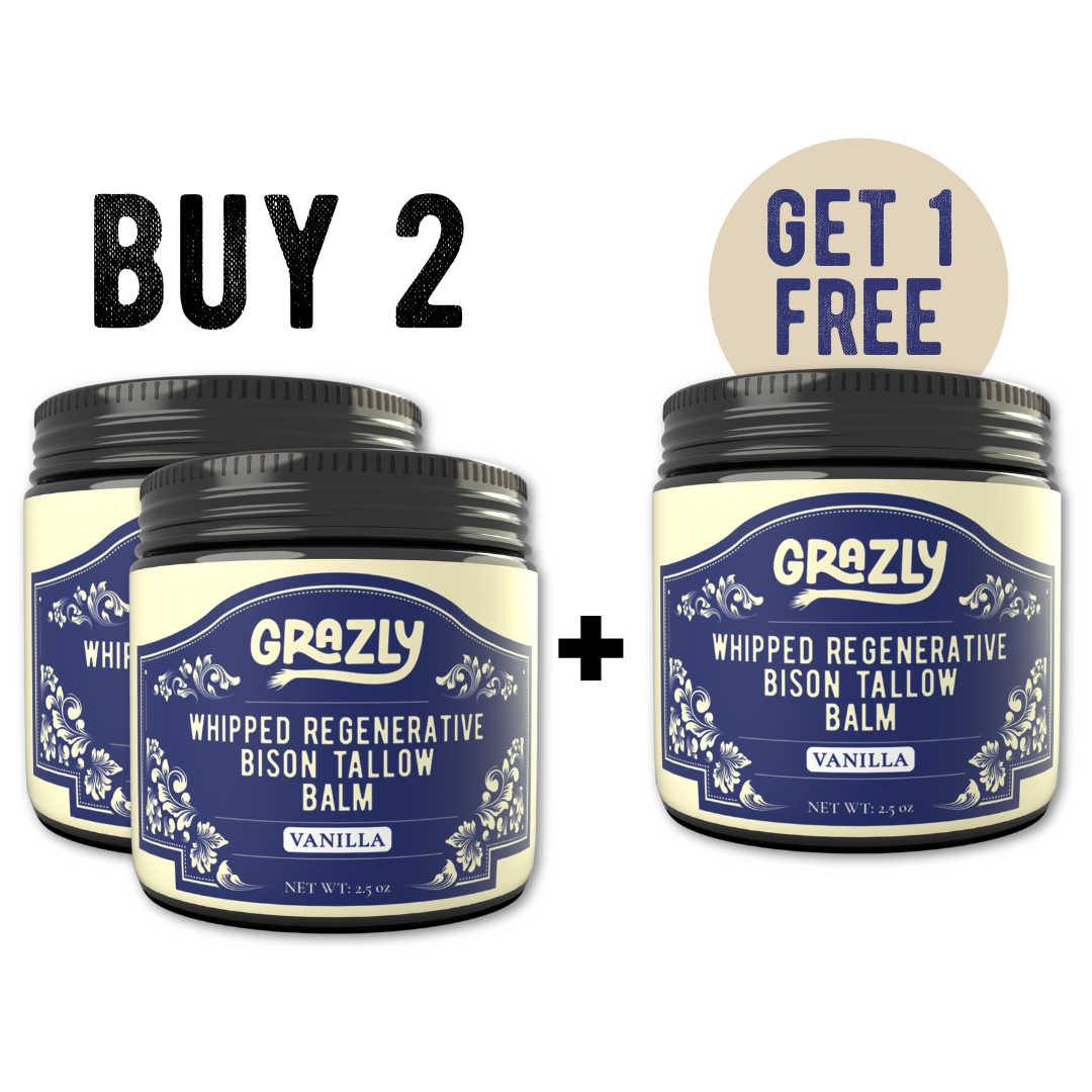Grazly  Whipped Bison Tallow & Manuka Honey Moisturizing Balm