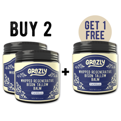 Grazly  Whipped Bison Tallow & Manuka Honey Moisturizing Balm
